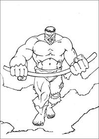 Hulk - Kleurplaat061