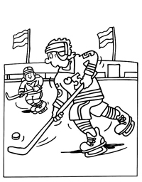 Ijshockey - Kleurplaat001