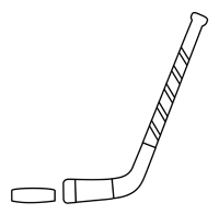 Ijshockey - Kleurplaat002