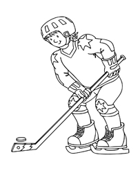 Ijshockey - Kleurplaat005