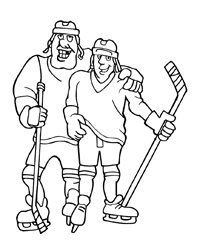 Ijshockey - Kleurplaat020