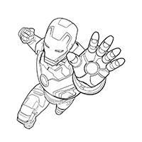 Iron Man - Kleurplaat003