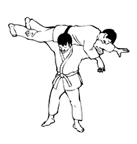 Judo - Kleurplaat009