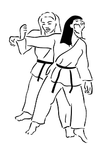 Judo - Kleurplaat015
