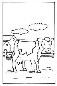 Koeien - Kleurplaat018