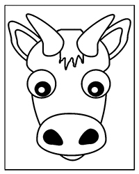 Koeien - Kleurplaat019