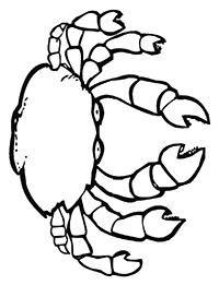 Krabben - Kleurplaat021