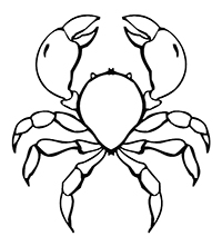 Krabben - Kleurplaat022