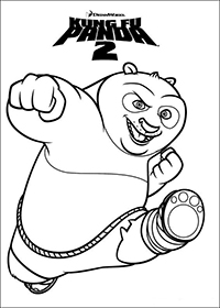 Kung Fu Panda - Kleurplaat015