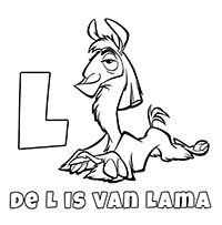 Lamas - Kleurplaat004