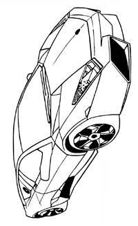 Lamborghini - Kleurplaat018