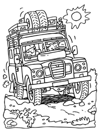 Land Rover - Kleurplaat002