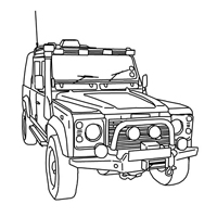 Land Rover - Kleurplaat006