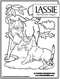 Lassie - Kleurplaat003