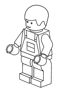 Lego Figuurtjes - Kleurplaat001
