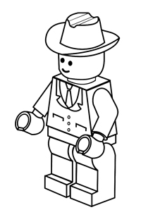 Lego Figuurtjes - Kleurplaat027