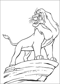 Lion King - Kleurplaat035