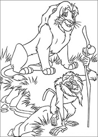 Lion King - Kleurplaat040