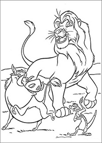 Lion King - Kleurplaat052