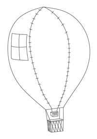 Luchtballon - Kleurplaat020