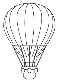 Luchtballon - Kleurplaat024