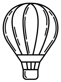 Luchtballon - Kleurplaat026