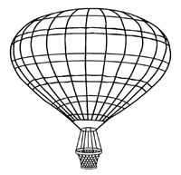 Luchtballon - Kleurplaat029