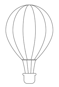 Luchtballon - Kleurplaat032