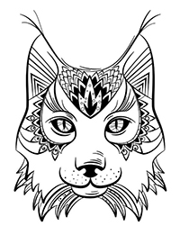 Lynxen - Kleurplaat002