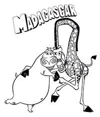 Madagascar - Kleurplaat004