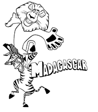 Madagascar - Kleurplaat005