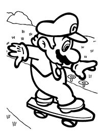 Mario Bros - Kleurplaat003