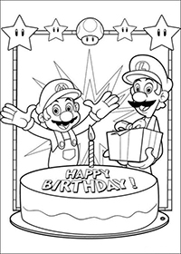 Mario Bros - Kleurplaat015