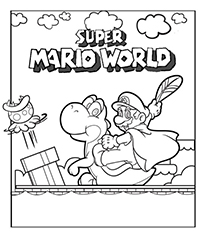 Mario Bros - Kleurplaat021