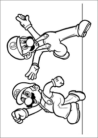 Mario Bros - Kleurplaat025