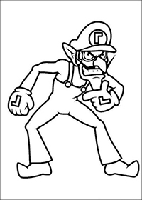 Mario Bros - Kleurplaat026