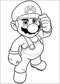 Mario Bros - Kleurplaat030