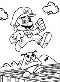 Mario Bros - Kleurplaat039