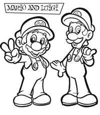 Mario Bros - Kleurplaat040