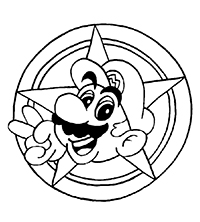 Mario Bros - Kleurplaat046