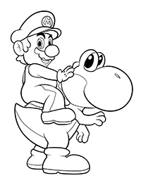 Mario Bros - Kleurplaat051