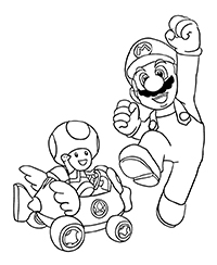 Mario Bros - Kleurplaat053