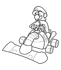 Mario Bros - Kleurplaat054