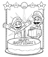 Mario Bros - Kleurplaat056