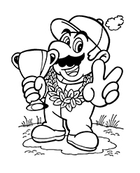 Mario Bros - Kleurplaat058
