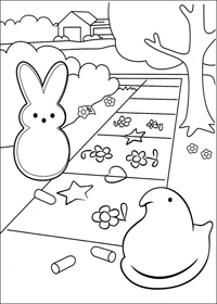 Marshmallow Peeps - Kleurplaat018