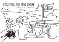 Max Verstappen F1 - Kleurplaat001