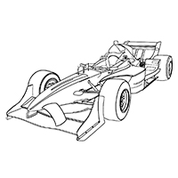 Max Verstappen F1 - Kleurplaat002