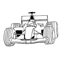 Max Verstappen F1 - Kleurplaat004