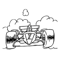 Max Verstappen F1 - Kleurplaat008